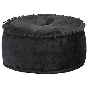 vidaXL Okrogel tabure iz žameta 40x20 cm antraciten