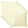 vidaXL Prevleka za blazino 6 kos HOUTEN Krem 80 x 80 cm Poliester