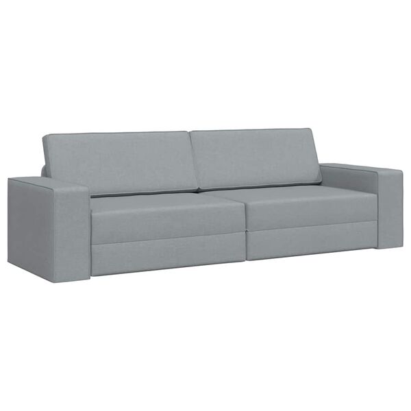 vidaXL Sofa postelja Svetlo siva 245 x 78 x 77 cm Žamet