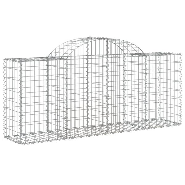 vidaXL Obokane gabion košare 25 kosov 200x50x80/100 cm cinkano železo