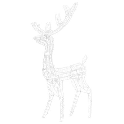 vidaXL Božični severni jelen iz akrila 140 LED lučk 120 cm toplo bel