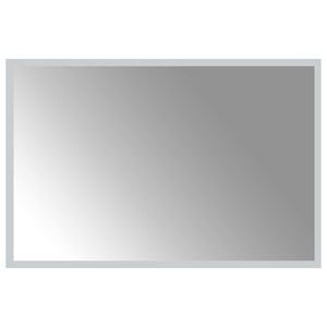 vidaXL LED kopalni&scaron;ko ogledalo Transparentno 60 x 40 cm kaljeno steklo