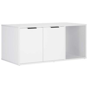 vidaXL Mačja kletka pohi&scaron;tvo Bela 100 x 49 x 45 cm Inženirski les