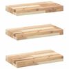 vidaXL Viseče police 3 kosi 60x20x4 cm neobdelan masiven les akacije