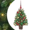 vidaXL Umestno božično drevo med 150 LED Zelena 75 cm PE in PVC
