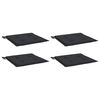 vidaXL Blazine za vrtne stole 4 kosi črne 40x40x4 cm oxford tkanina