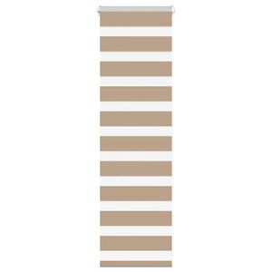 vidaXL Zebra zavesa pe&scaron;čeno rjava 40x100 cm &scaron;irina blaga 35,9 cm poliester