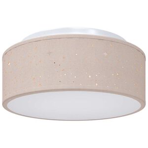 vidaXL Stropna svetilka s sredi&scaron;či Taupe 30 x 30 x 13,5 cm blago