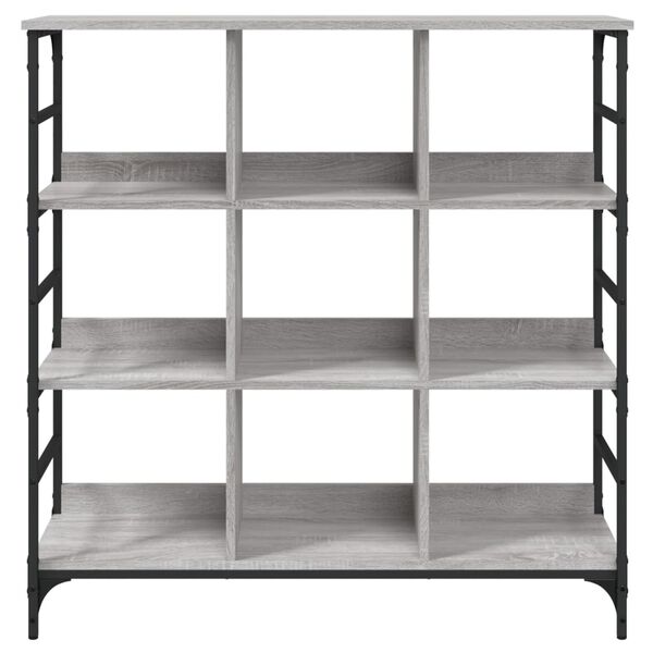 vidaXL Komoda siva sonoma 102x32x103,5 cm inženirski les