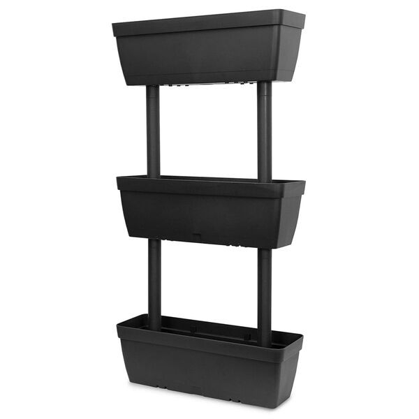 vidaXL Cvetlično korito 3 kosi 100 cm antracitno