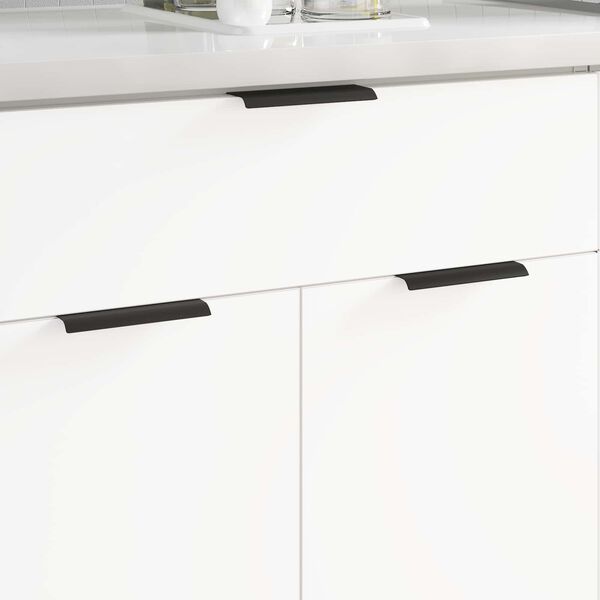 vidaXL Ročaj 725 pcs Črna 120 x 39.6 x 17 mm Aluminij