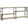 vidaXL Klubska mizica sonoma hrast 180x29x76,5 cm inženirski les