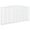 vidaXL Obokane gabion ko&scaron;are 5 kosov 400x30x180/200cm pocinkano železo