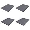 vidaXL PVC Predpražniki 4 kosi sivi 90x60 cm