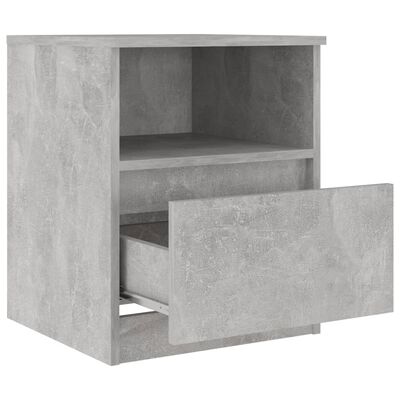 vidaXL Nočna omarica 2 kosa betonsko siva 40x40x50 cm iverna plošča