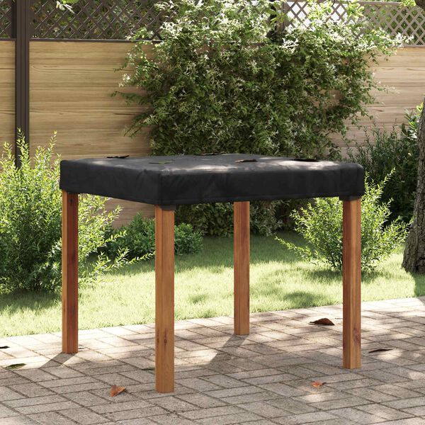 vidaXL Pokrov za mizo Enobarvno Črna 102 x 102 x 15 cm blago