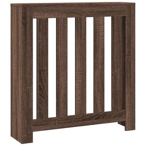 vidaXL Pokrov za radiator rjav hrast 78x20x82 cm inženirski les