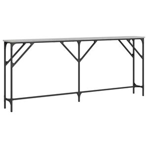 vidaXL Konzolna mizica siva sonoma 180x23x75 cm inženirski les
