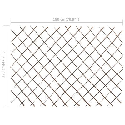 vidaXL Mrežaste ograje iz vrbe 5 kosov 180x120 cm