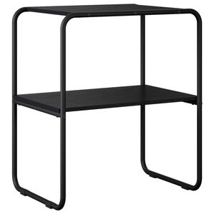 vidaXL Konzolna miza Črni hrast 60 x 42,5 x 70 cm Inženirski les