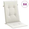 vidaXL Blazina za stol 4 kosi melanž krem 120x50x4 cm blago