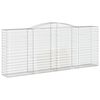 vidaXL Obokane gabion košare 20 kos 400x50x160/180cm pocinkano železo