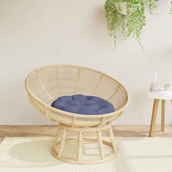 vidaXL Okrogla blazina mornarsko modra &Oslash; 60x11 cm oxford tkanina