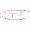 vidaXL Otomanski posteljni okvir z vzmetnico moder 160x200 cm blago