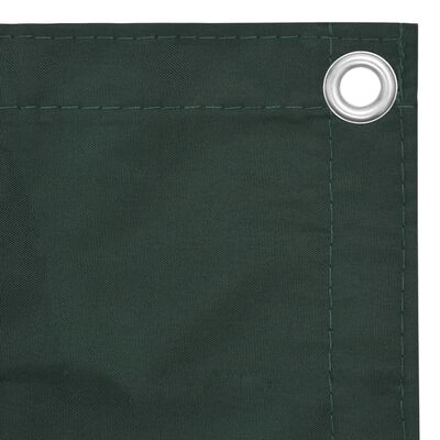 vidaXL Balkonsko platno temno zeleno 75x300 cm oksford blago