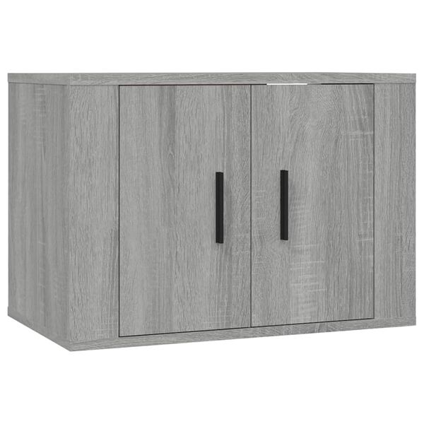 vidaXL Stenska TV omarica 3 kosi siva sonoma 57x34,5x40 cm