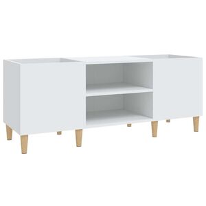 vidaXL Omarica za plo&scaron;če bela 121x38x48 cm inženirski les