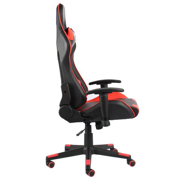 vidaXL Vrtljiv gaming stol rdeč PVC