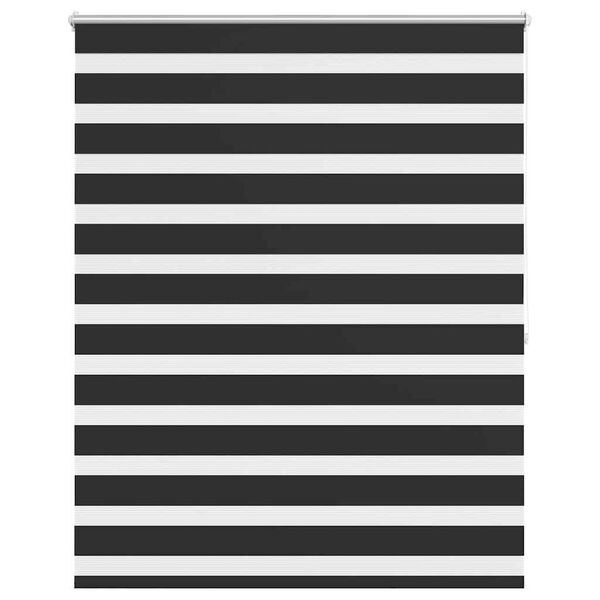 vidaXL Zebrasto Senčilo 140 x 175 cm Črne Barve