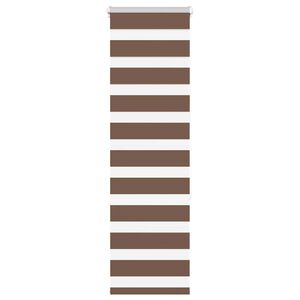 vidaXL Zebra senčilo rjave 40x150 cm tkanina &scaron;irina 35,9 cm poliester