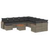 vidaXL Patio Sofa Set 11-sedežni Grey