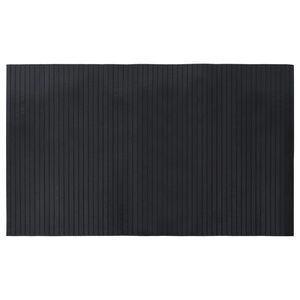 vidaXL Pravokotna preproga črna 60x100 cm bambus