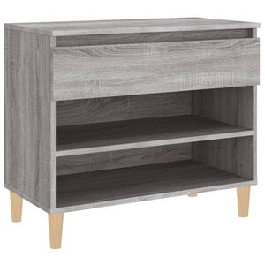 vidaXL Omarica za čevlje siva sonoma 70x36x60 cm inženirski les