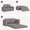 vidaXL Sofa postelja 60cm Taupe blago