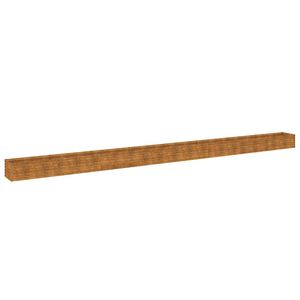 vidaXL Vrtna visoka greda 770x50x36 cm corten jeklo