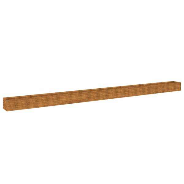 vidaXL Vrtna visoka greda 770x50x36 cm corten jeklo