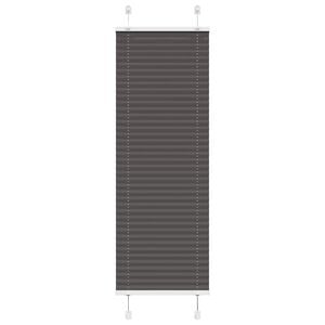 vidaXL Plisirana žaluzija črna 40x100 cm &Scaron;irina tkanine 39,4 cm