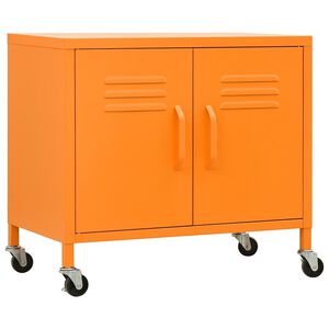vidaXL Omara za shranjevanje oranžna 60x35x56 cm jeklo