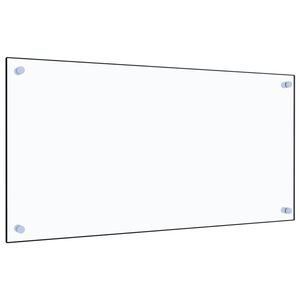 vidaXL Kuhinjska za&scaron;čitna obloga prozorna 80x40 cm kaljeno steklo