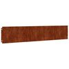 vidaXL Robniki za trato 10 kosov 20x103 cm prilagodljivi corten jeklo