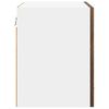 vidaXL Viseča omarica Dimljeni oreh 40 x 31 x 40 cm Konstruiran les