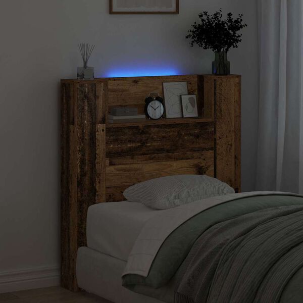 vidaXL Vzglavje s polico Star les 100 x 15 x 103,5 cm Konstruiran les