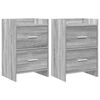 vidaXL Posteljne mize 2 kos Siva Sonoma 40 x 30 x 60 cm Inženirski les