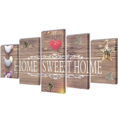 Set platen s printom Home Sweet Home 200 x 100 cm