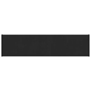vidaXL Okenski nadstre&scaron;ek Črna z lesnim vzorcem 60 x 20 x 4,5 cm PVC