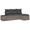 vidaXL Kavčna garnitura 4 kos poli ratan